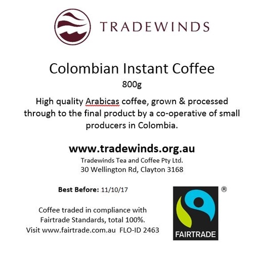 Colombian Fairtrade Instant Coffee
